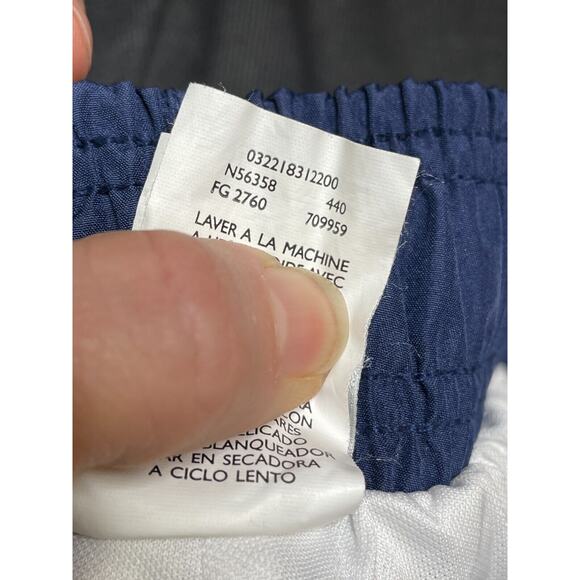 Vtg Nike Track Pants Mens Large Blue Warmup Snap Breakaway Gray Tag Y2K - Picture 16 of 16